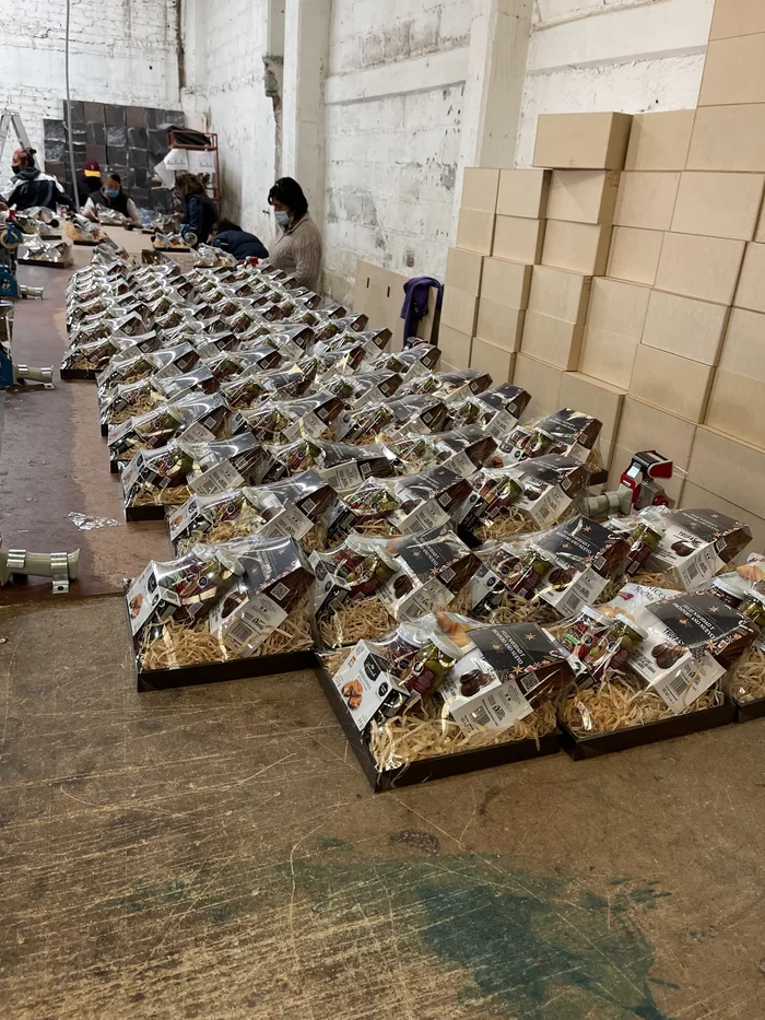 Arcón navideño de la línea de arcones navideños gourmet